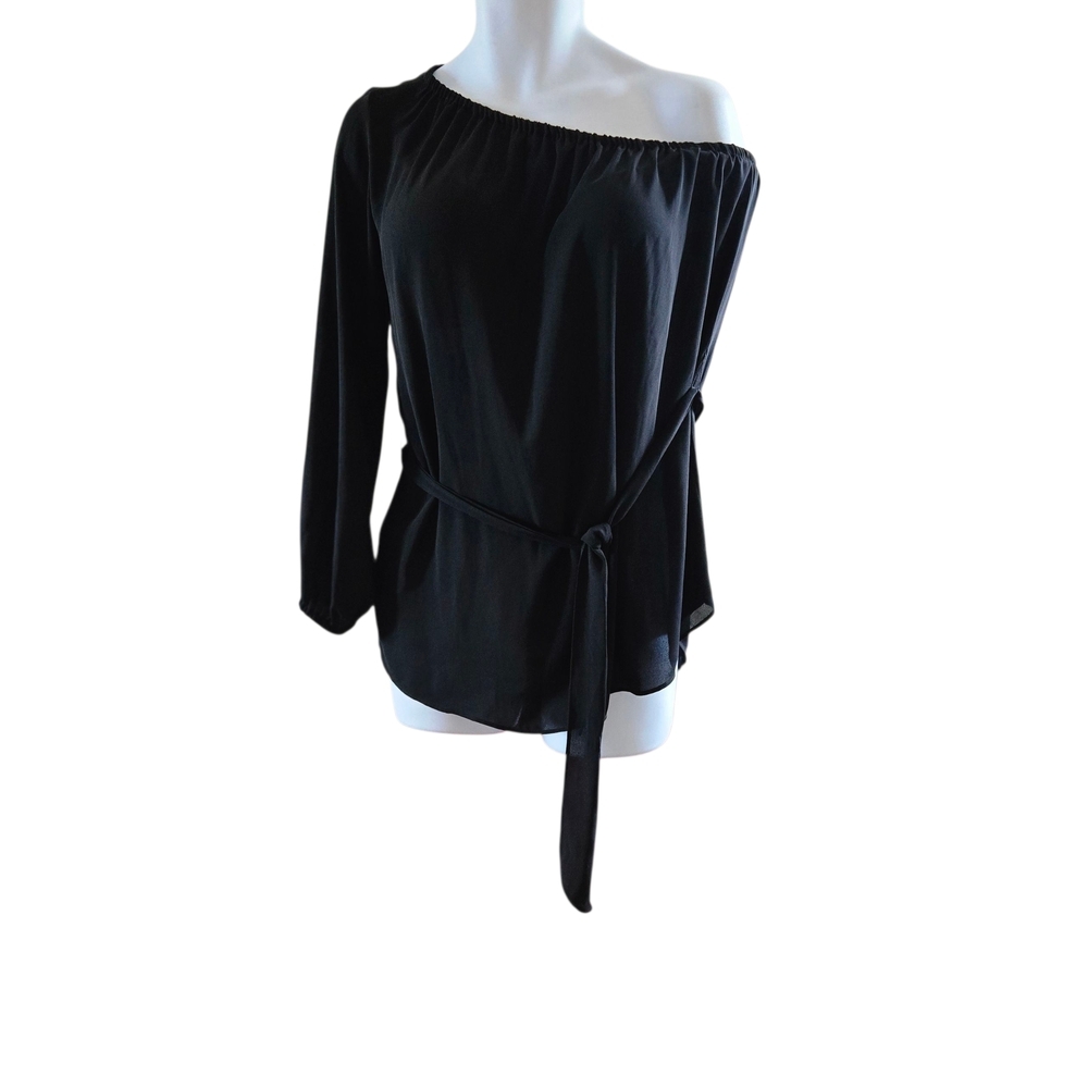 Ann Taylor Black Off-Shoulder‎ Blouse